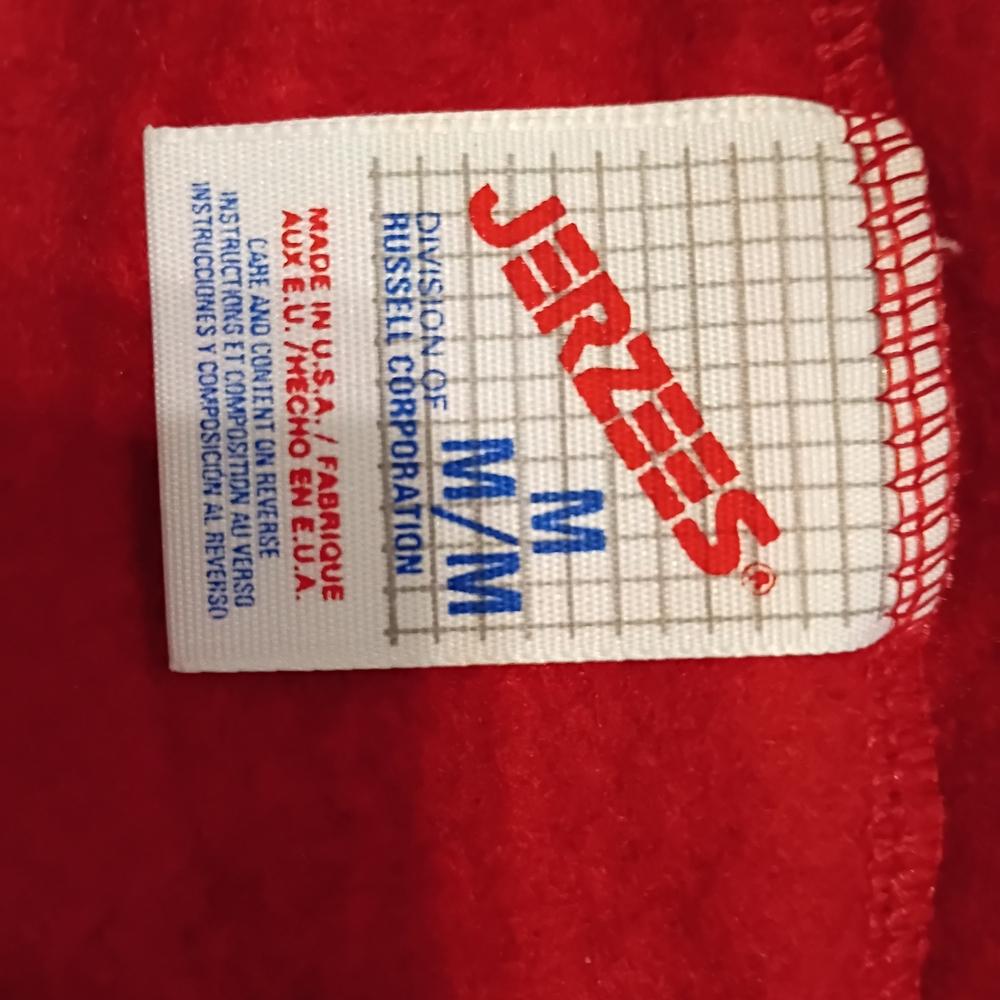 VTG Jerzees Men's Red Sweatpants Sz M - Picture 3 of 5